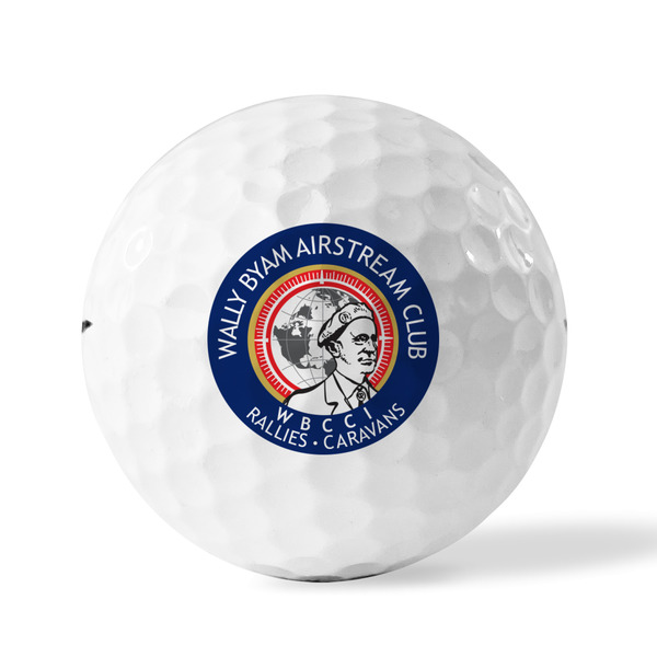 Wally Byam Airstream Club logo Golf Balls - Titleist - Set of 3 - FRONT