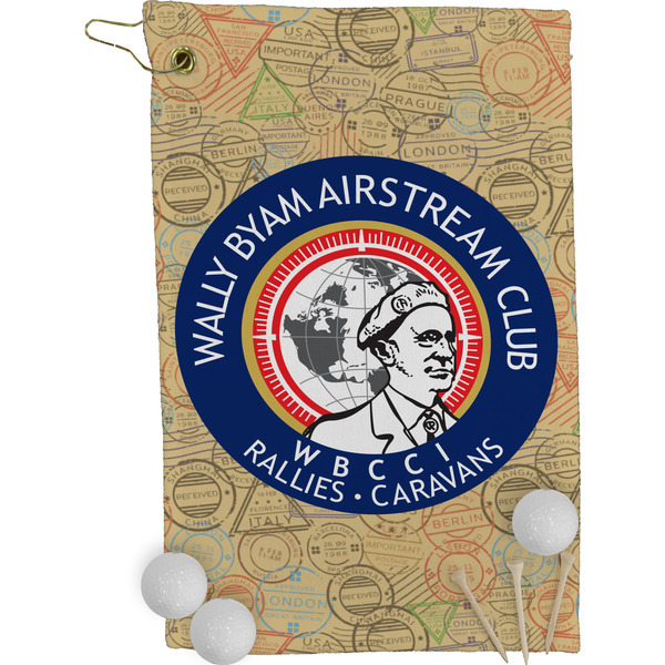 Wally Byam Airstream Club logo Golf Towel (Personalized) - FRONT (Small Full Print)