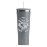 Wally Byam Airstream Club logo RTIC Everyday Tumbler with Straw - 28oz - Grey - Single-Sided