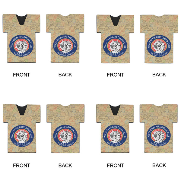 Wally Byam Airstream Club logo Jersey Bottle Cooler - Set of 4 - APPROVAL