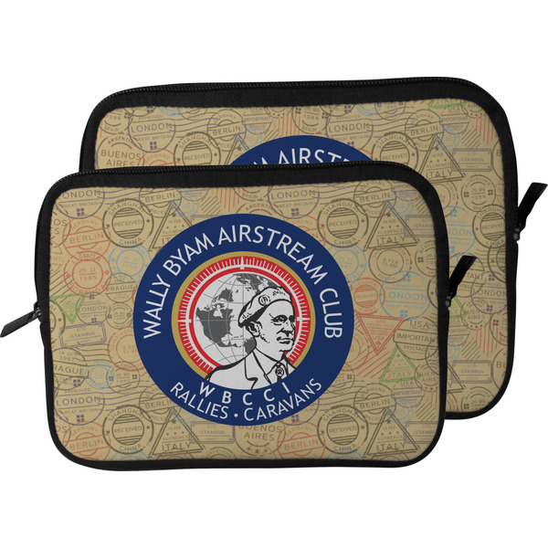 Wally Byam Airstream Club logo Laptop Sleeve (Size Comparison)