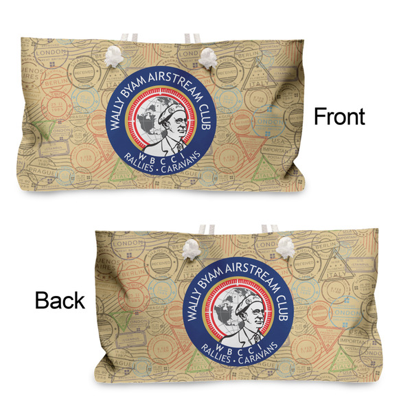 Wally Byam Airstream Club logo Large Rope Tote - From & Back View