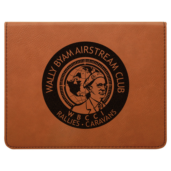 Wally Byam Airstream Club logo Leatherette 4-Piece Wine Tool Set Flat