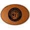 Wally Byam Airstream Club logo Faux Leather Iron On Patch - Oval