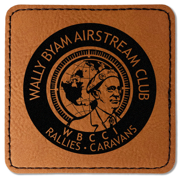 Wally Byam Airstream Club logo Leatherette Patches - Square