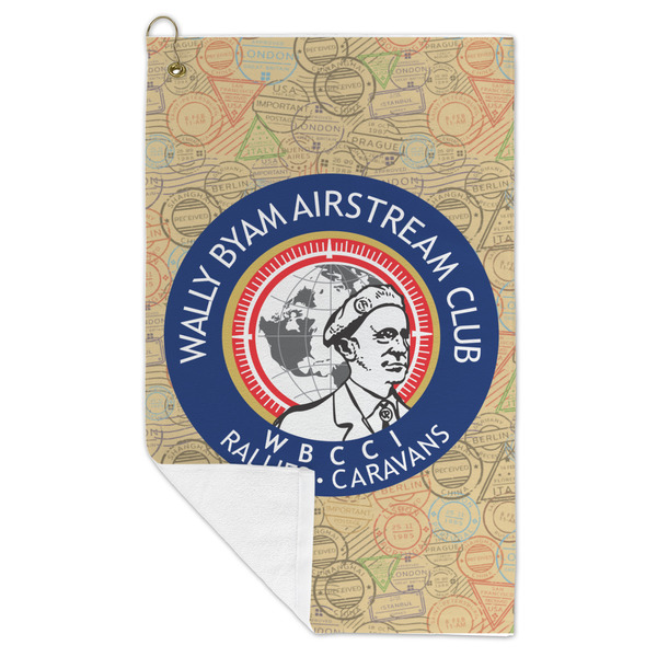 Wally Byam Airstream Club logo Microfiber Golf Towels - FOLD