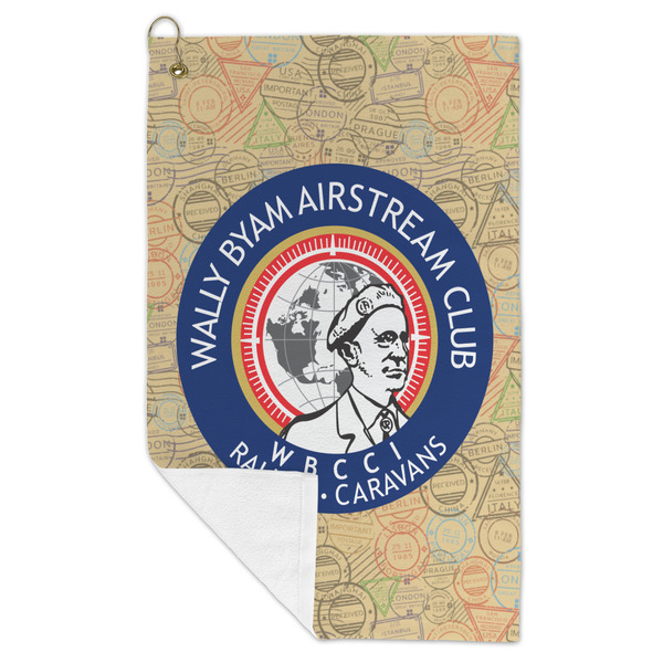Wally Byam Airstream Club logo Microfiber Golf Towels - FOLD