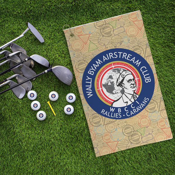 Wally Byam Airstream Club logo Microfiber Golf Towels - LIFESTYLE