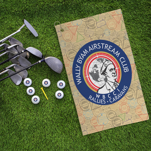 Wally Byam Airstream Club logo Microfiber Golf Towels - LIFESTYLE
