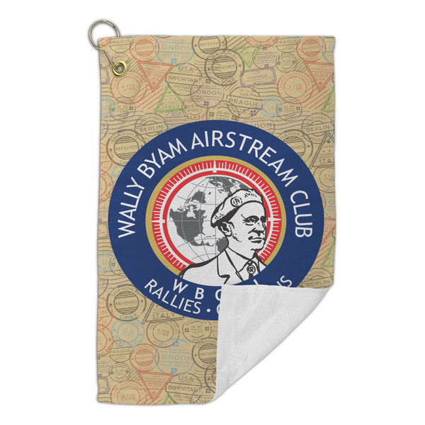 Wally Byam Airstream Club logo Microfiber Golf Towels Small - Front Folded