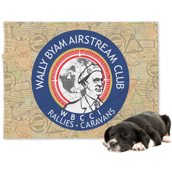 Custom Wally Byam Airstream Club logo Dog Blanket
