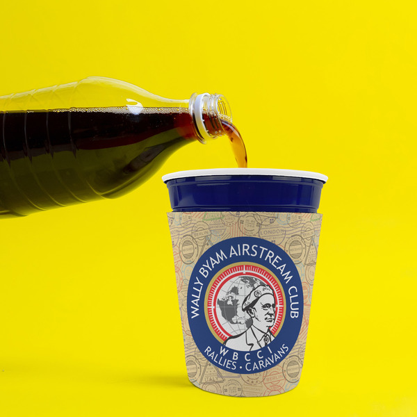 Wally Byam Airstream Club logo Party Cup Sleeves - without bottom - Lifestyle