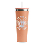 Wally Byam Airstream Club logo RTIC Everyday Tumbler with Straw - 28oz - Peach - Double-Sided