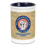 Wally Byam Airstream Club logo Ceramic Pencil Holders - Blue