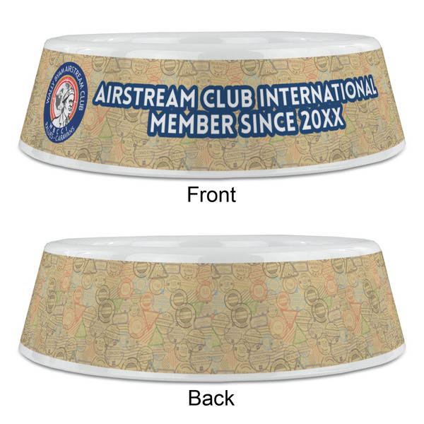 Wally Byam Airstream Club logo Plastic Pet Bowls - Large - Approval