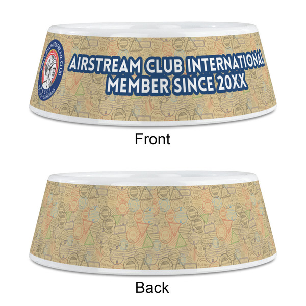 Wally Byam Airstream Club logo Plastic Pet Bowls - Medium - Approval