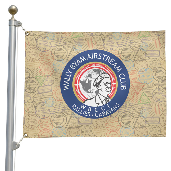 Custom Wally Byam Airstream Club logo Pole Flag