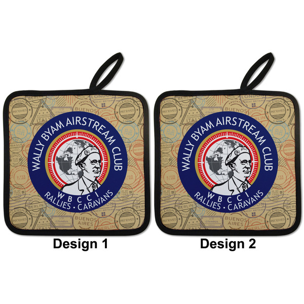 Wally Byam Airstream Club logo Pot Holders - Set of 2 APPROVAL