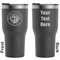 Wally Byam Airstream Club logo RTIC Tumbler - Black - Laser Engraved - Double-Sided