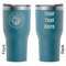 Wally Byam Airstream Club logo RTIC Tumbler - Dark Teal - Laser Engraved - Double-Sided
