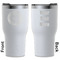 Wally Byam Airstream Club logo RTIC Tumbler - White - Laser Engraved - Double-Sided