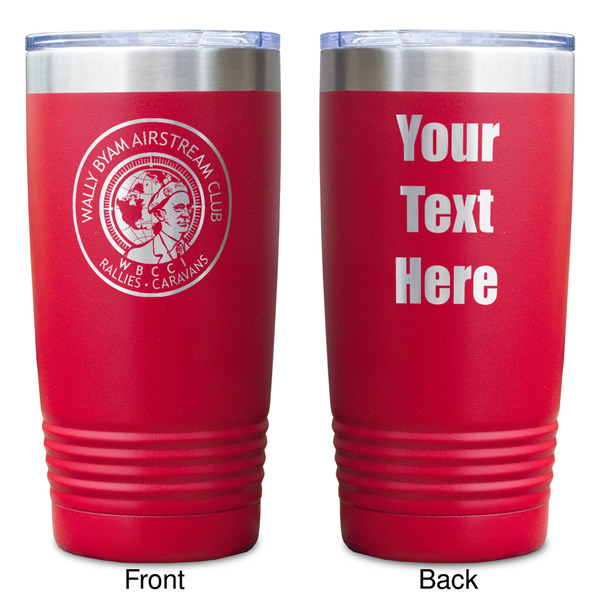 Wally Byam Airstream Club logo Red Polar Camel Tumbler - 20oz - Double Sided - Approval