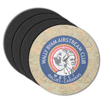 Wally Byam Airstream Club logo Round Rubber Backed Coasters - Set of 4