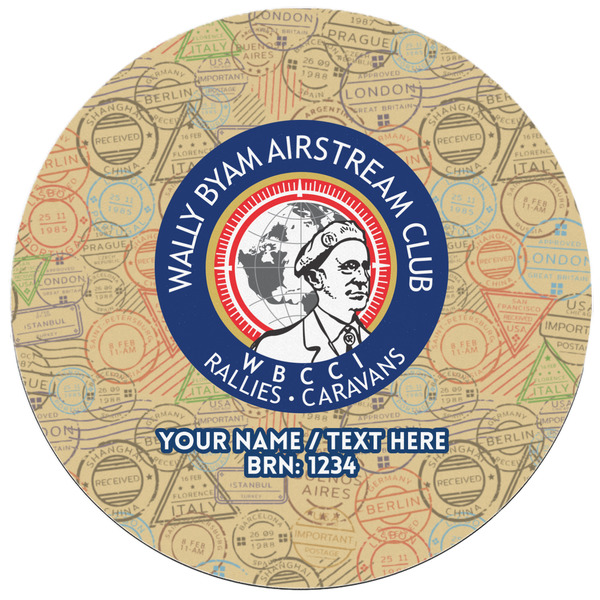 Wally Byam Airstream Club logo Round Mousepad - APPROVAL