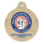 Wally Byam Airstream Club logo Round Pet ID Tag