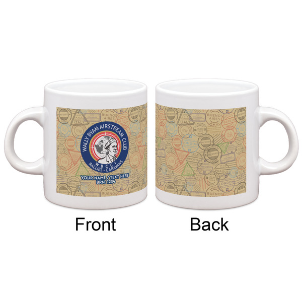 Wally Byam Airstream Club logo Single Shot Espresso Cup - Single - Front & Back