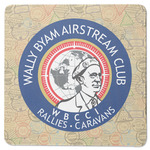 Wally Byam Airstream Club logo Square Rubber Backed Coaster - Single