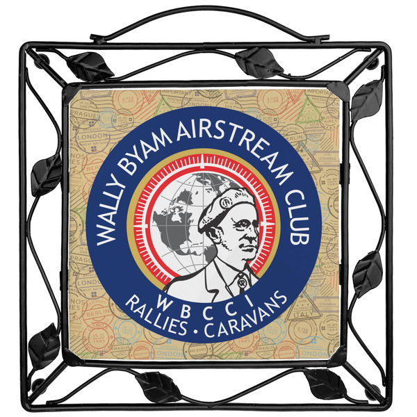 Custom Wally Byam Airstream Club logo Square Trivet