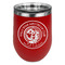 Wally Byam Airstream Club logo Stemless Stainless Steel Wine Tumbler - Red - Single-Sided