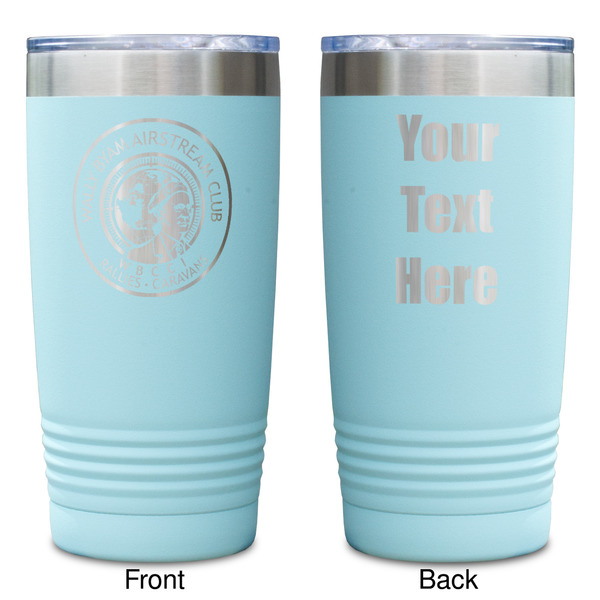 Wally Byam Airstream Club logo Teal Polar Camel Tumbler - 20oz -Double Sided - Approval