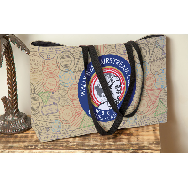 Wally Byam Airstream Club logo Tote w/Black Handles - Lifestyle View