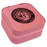 Wally Byam Airstream Club logo Travel Jewelry Boxes - Pink Leather