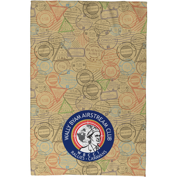Wally Byam Airstream Club logo Waffle Weave Towel - Full Color Print - Approval Image