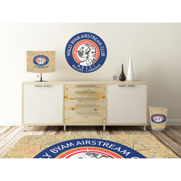 Wally Byam Airstream Club logo Wall Graphic Decal Wooden Desk