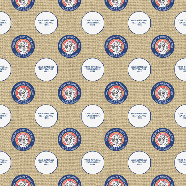 Wally Byam Airstream Club logo Wrapping Paper 12" x 12" Close Up