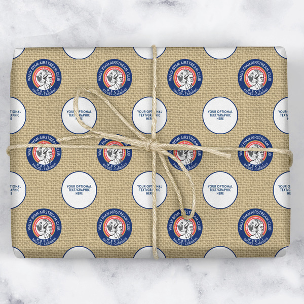 Wally Byam Airstream Club logo Wrapping Paper Roll - Matte - Wrapped Box