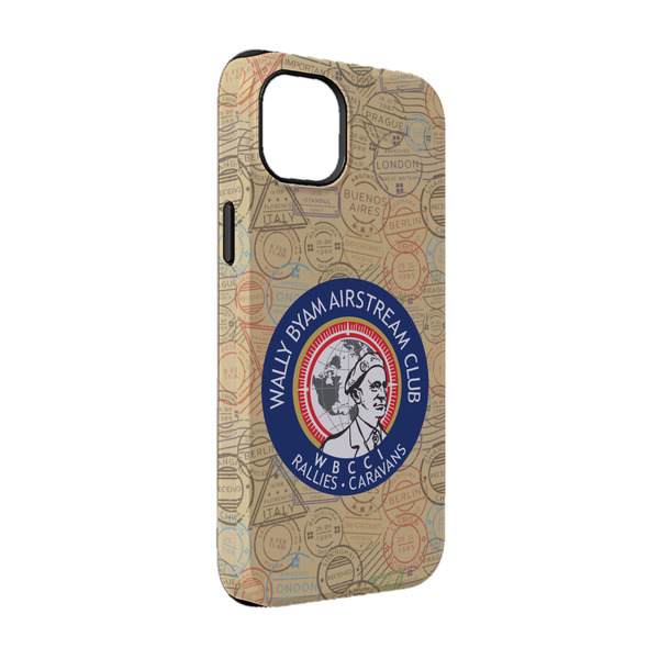 Custom Wally Byam Airstream Club logo iPhone Case - Rubber Lined - iPhone 14