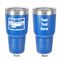 Silver in the Sierra '24 Rally 30 oz Stainless Steel Tumbler - Royal Blue - Double-Sided