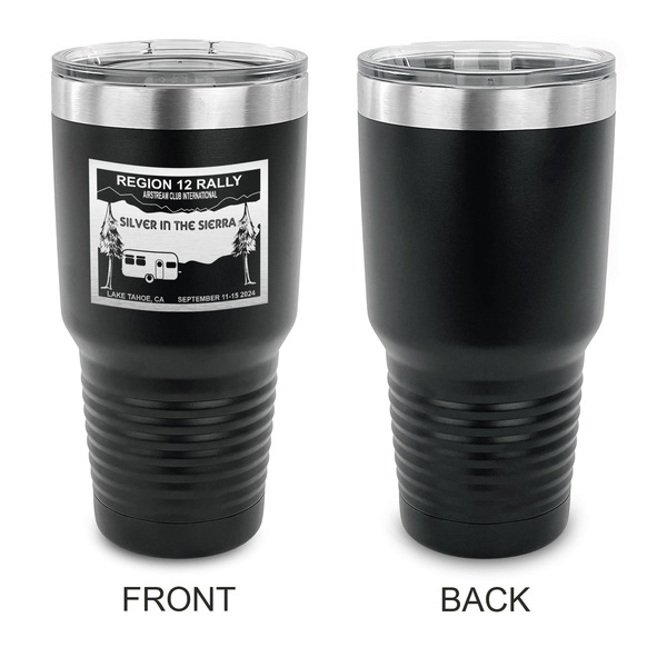 Silver in the Sierra '24 Rally 30 oz Stainless Steel Ringneck Tumblers - Black - Single Sided - APPROVAL