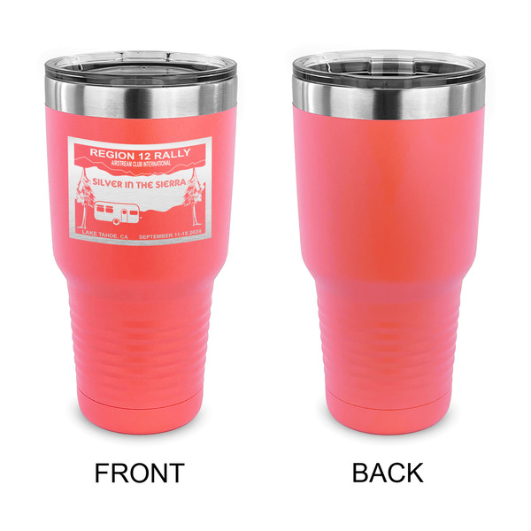 Silver in the Sierra '24 Rally 30 oz Stainless Steel Ringneck Tumblers - Coral - Single Sided - APPROVAL