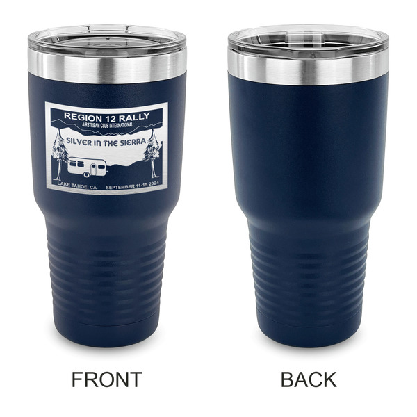 Silver in the Sierra '24 Rally 30 oz Stainless Steel Ringneck Tumblers - Navy - Single Sided - APPROVAL