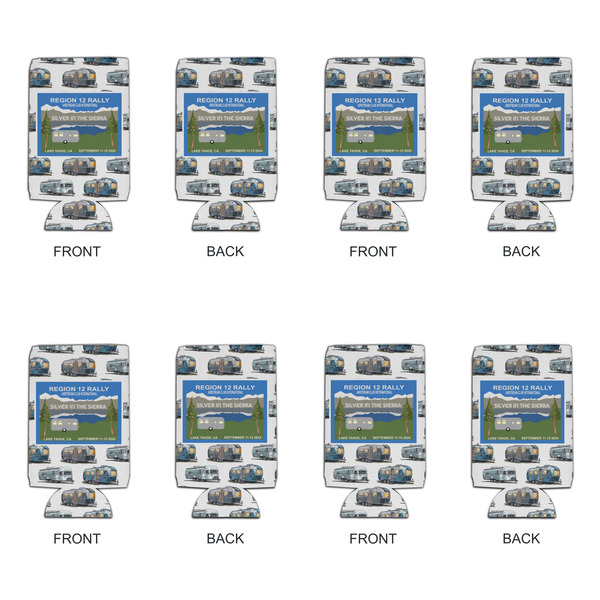 Silver in the Sierra '24 Rally Can Cooler - 16oz - Set of 4 - Front & Back