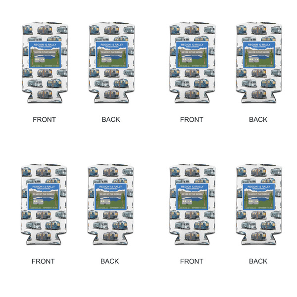 Silver in the Sierra '24 Rally Can Cooler - Tall 12oz - Set of 4 - Front & Back