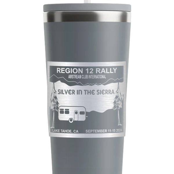 Silver in the Sierra '24 Rally Grey RTIC Everyday Tumbler - 28 oz. - Close Up