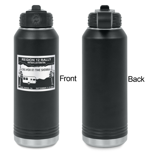 Silver in the Sierra '24 Rally Laser Engraved Water Bottles - Front Engraving - Front & Back View