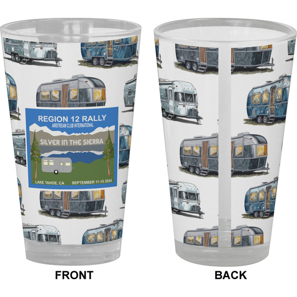 Silver in the Sierra '24 Rally Pint Glass - Full Color - Front & Back Views